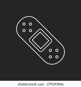 bandage line icon