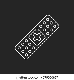 bandage line icon