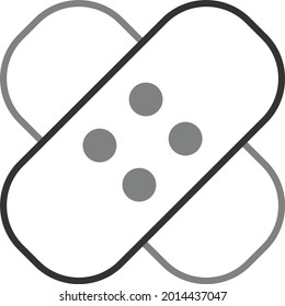 Bandage Lineares Vektorsymbol-Design