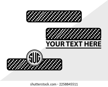 Bandage Monogram Vector Illustration Silhouette