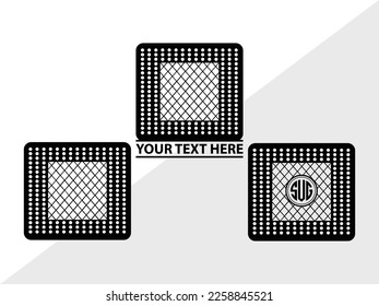 Bandage Monogram Vector Illustration Silhouette