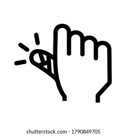 bandage on thumb icon or logo isolated sign symbol vector illustration - high quality black style vector icons

