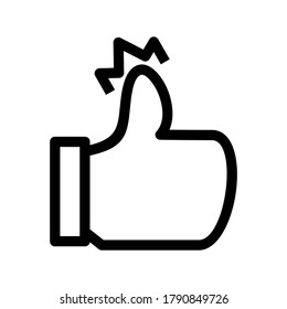 bandage on thumb icon or logo isolated sign symbol vector illustration - high quality black style vector icons
