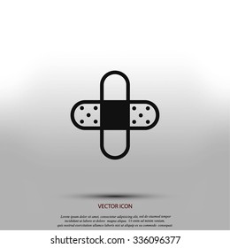 Bandage plaster icon
