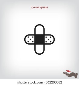 Bandage plaster icon