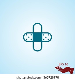 Bandage plaster icon