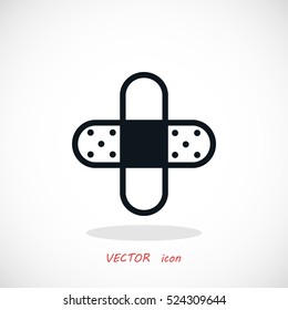 Bandage plaster icon, flat design best vector icon