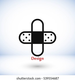 Bandage plaster icon, flat design best vector icon