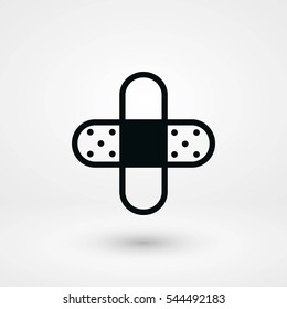 Bandage plaster icon, flat design best vector icon