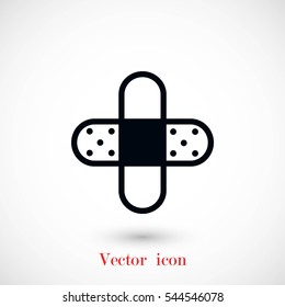 Bandage plaster icon, flat design best vector icon
