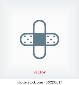 Bandage plaster icon, flat design best vector icon