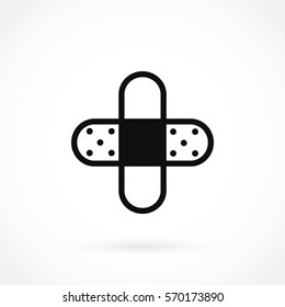 Bandage plaster icon, flat design best vector icon