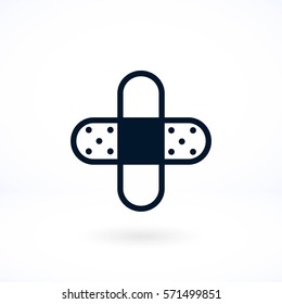 Bandage plaster icon, flat design best vector icon