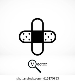 Bandage plaster icon, flat design best vector icon