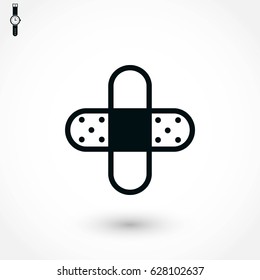 Bandage plaster icon, flat design best vector icon