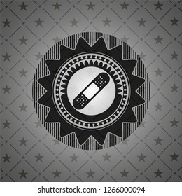 bandage plaster icon inside retro style black emblem