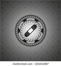 bandage plaster icon inside retro style black emblem
