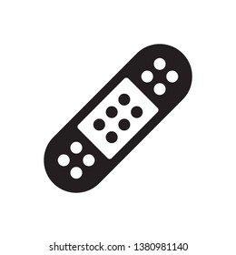 Bandage plaster icon in trendy flat style design. Vector graphic illustration. Plaster icon for website design, logo, app, and ui. Vector file. EPS 10.