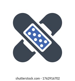 Bandage, plaster icon, vector graphics