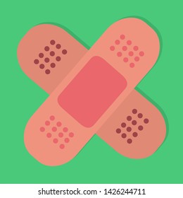 bandage plaster isolated for medical care concept symbol vector illustration