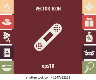Bandage plaster, vector icon