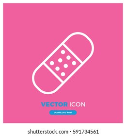 bandage plaster vector illustration. Flat style for graphic and 