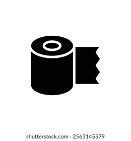 Bandage roll icon Isolated flat vector in outline