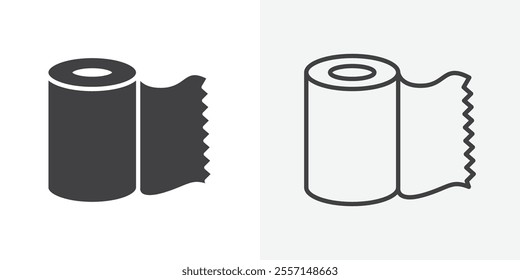 Bandage roll icon. outlined vector style.