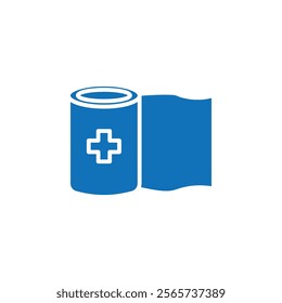 Bandage roll icon Thin line illustration set