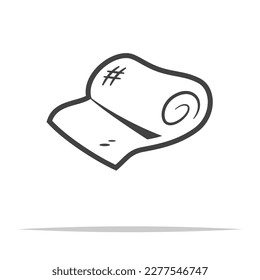 Bandage roll icon transparent vector isolated