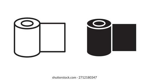 Ícone de rolo de faixa no vetor. Tipo de logotipo