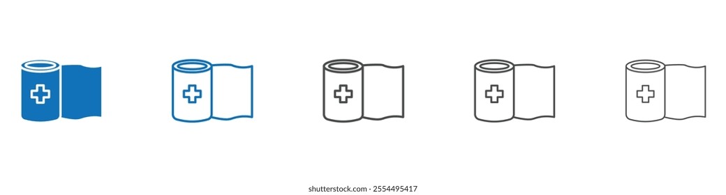 Bandage roll icon vector set collection for web