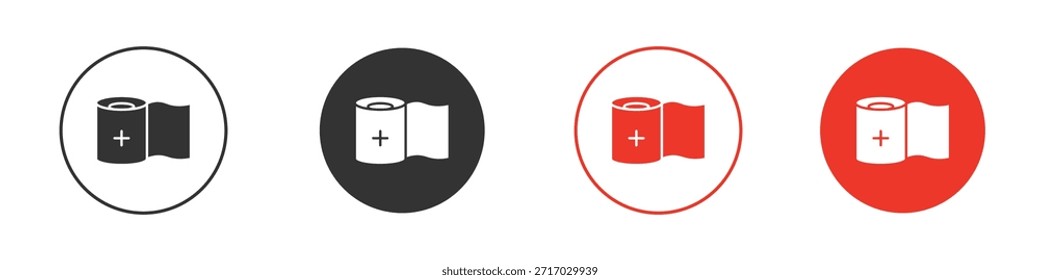 Icono de rollo de vendaje. Diseño de Vector de Web