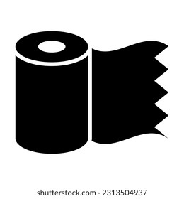 Bandage Roll Vector Glyph Icon For Personal And Commercial Use.
