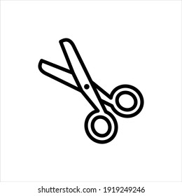 Ilustración gráfica vectorial de icono de tijeras de banda