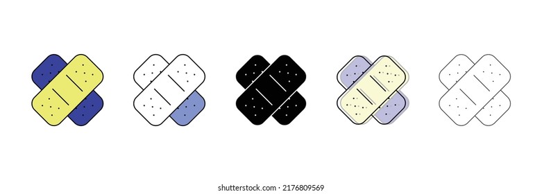 Bandage Set Vector Type Icon