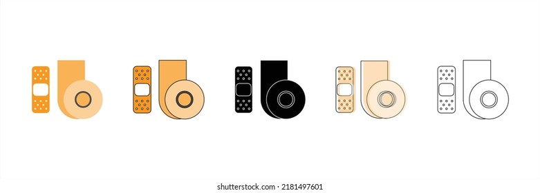 Bandage Set Vector Type Icon