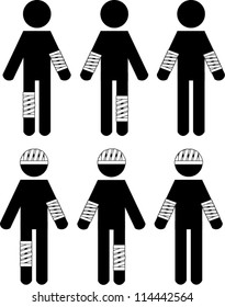 Bandage stick man