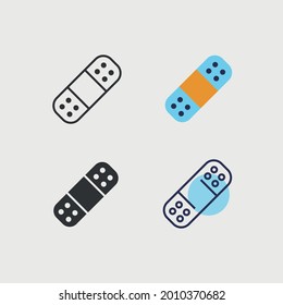 bandage sticker vector icon treatment