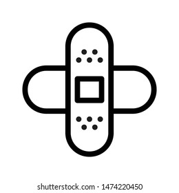 bandage thin line vector icon