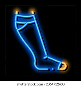 bandage varicose treatment neon light sign vector. Glowing bright icon bandage varicose treatment sign. transparent symbol illustration