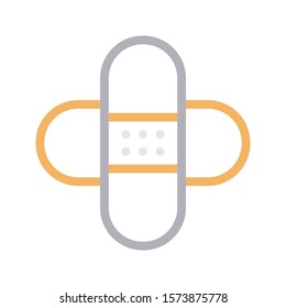 bandage vector color line icon 