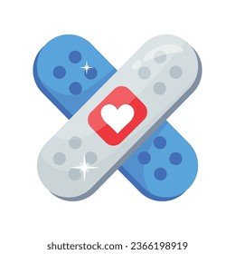 Bandage vector colorful stickers Icon Design illustration. EPS 10 File
