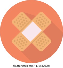 bandage vector flat color icon