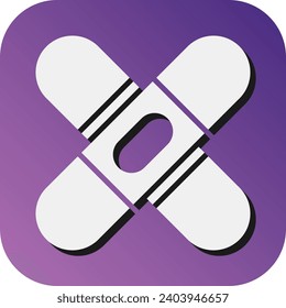 Bandage Vector Glyph Gradient Background Icon For Personal And Commercial Use.
