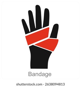Bandage vector icon concept design