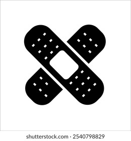 Plantilla de línea de icono de Vector de vendaje