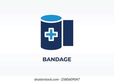 BANDAGE vector, icon or logo sign isolated symbol illustration