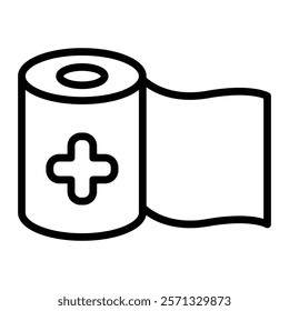 Bandage Vector Line Icon Design