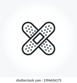 Bandage vector out line icon